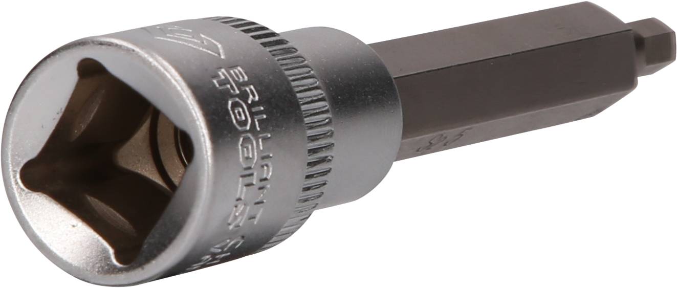 'Multi-tooth nut attachment with internal square and hexagonal shaft. Suitable for various mechanical applications.'