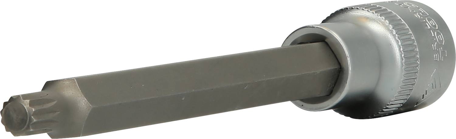 A Torx socket key, compatible with torque wrenches, for use with screws and bolts, shows a star-shaped head.