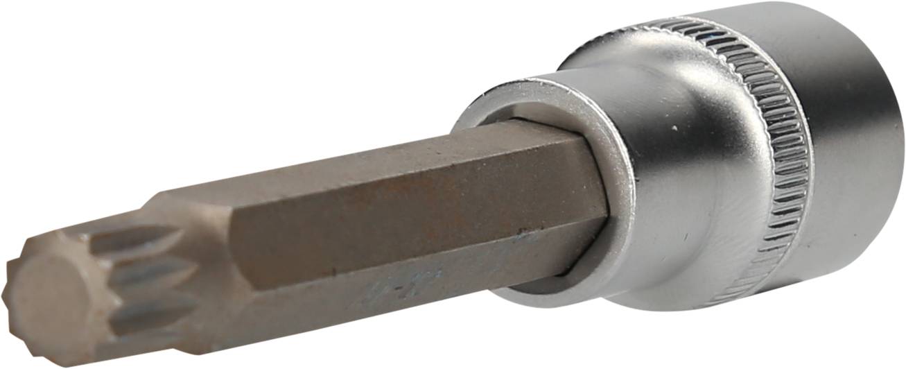 A metal Torx screwdriver bit with a cylindrical shape, suitable for craftwork involving screws with internal star-profile.