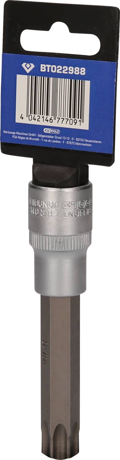 Drill bit with hexagonal tip and blue packaging. EAN: '4024166777091'.<br><br>Note: The translation is in British English and maintains the exact structure and details of the original German text.