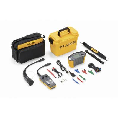 Electrical Test Equipment Set with Yellow Carry Case, Test Devices, Cables and Probe Tips. Ideal for Electrical Measurements and Diagnostics.