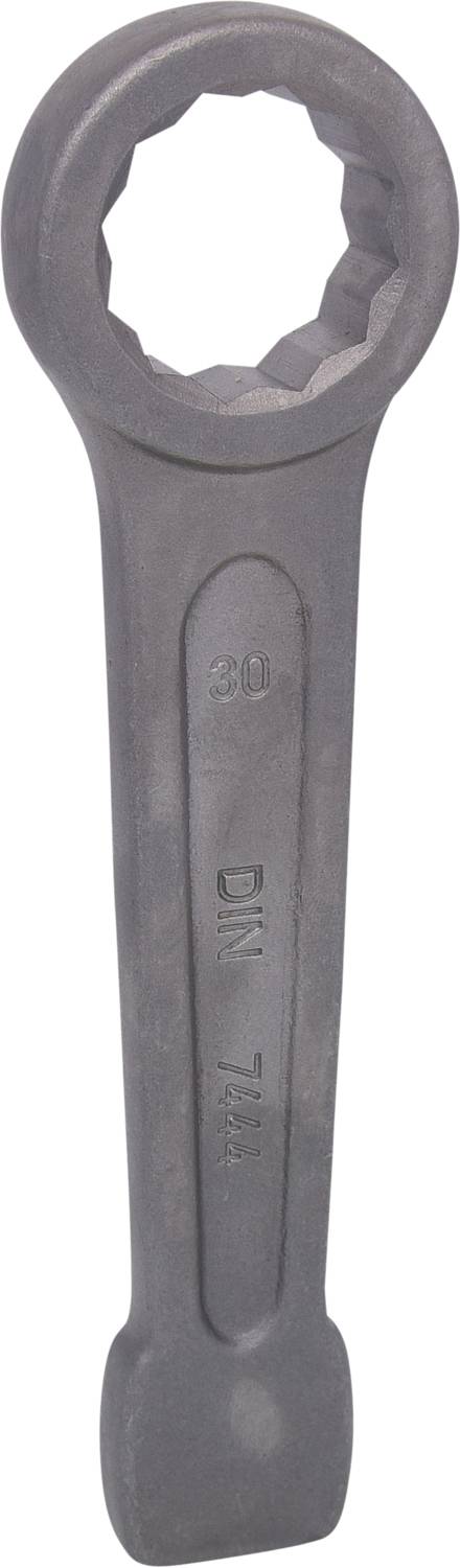 Industrial key, size 90, made from robust material. Marking 'DIN 7444'. Tool for maintenance and repair work.