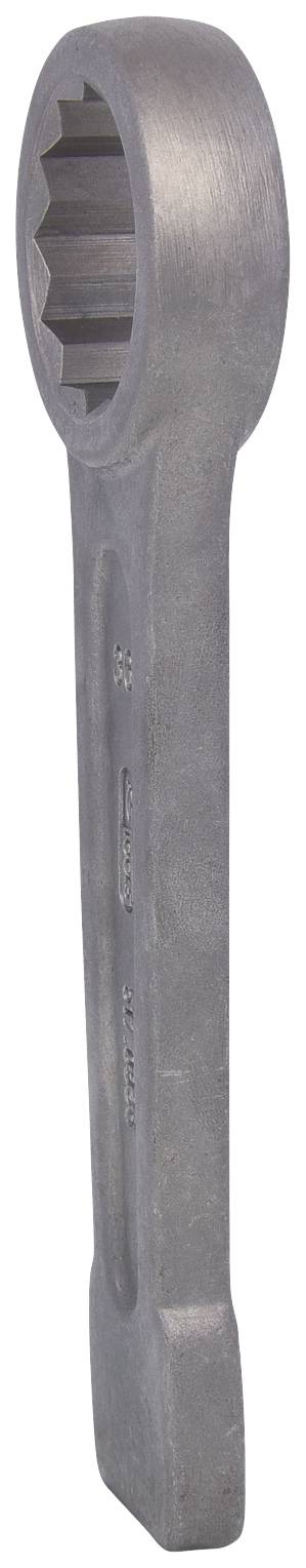 Metal key with star-shaped head, suitable for heavy-duty screw work. Tool for industrial applications.