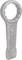 A large, grey adjustable spanner with a round, toothed opening, suitable for large nuts or bolts.