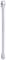 A silver spanner with two open ends, slightly angled.