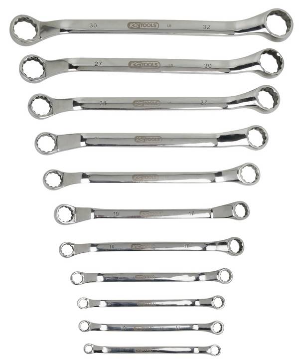 KS Tools 964.1145 9641145 Double-ended box wrench set  Spanner size (metric) 8 - 30 mm