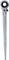 A silver ratchet spanner with a long handle, featuring a circular hole at the top for attachment to screws. Brand name embossed on the handle.