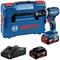Cordless Drill Driver Set: Bosch Cordless Drill, blue carry case, charger and 18V battery. Perfect for DIY projects.