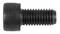 A black, knurled countersunk screw with a flat head and thread.