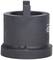 A black, cylindrical metal sleeve with a small, vertical handle on top, used as a specialised tool attachment.