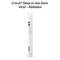 White vinyl roll, labelled 'Cricut Glow-in-the-Dark Vinyl – Removable'. Used for creative craft projects.