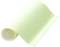 A roll of light green craft paper, partially unrolled.