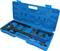 Open blue plastic case with a chain key set for bicycle maintenance. Contains various adapters and tools.