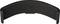 Black metal part, curved, with raised edges, possibly a machine element or component for specialised applications.