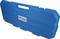 Blue tool case with carry handle, suitable for Brilliant Tools, rectangular, robust plastic construction.