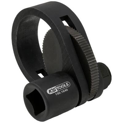 'Hose clip pliers, black, KS Tools brand, with ribbed grip for securely holding and adjusting hose clips.'
