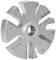 Silver measuring gauge with multiple calibrated blades for checking thread diameters, brand logo of KS Tools.