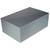 Grey and black rectangular enclosure with a smooth lid, suitable for electronic components or cable management.