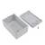 Rectangular grey plastic enclosure with a removable lid and screws. Suitable for housing electronic components.