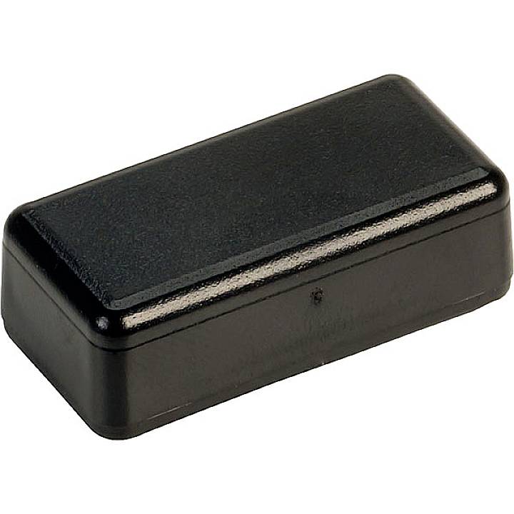 Rectangular black plastic casing with rounded edges.
