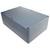 A rectangular, grey plastic enclosure with a removable cover. Suitable for electronic components or wiring.