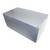 Rectangular grey plastic enclosure, potentially for electrical or industrial applications, with no logos or labels.