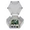 Open hexagonal enclosure with built-in single-board computer, front connections: USB, HDMI, Ethernet.