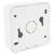 A white, square cover plate with 'PUSH' in the centre, suitable for wall mounting. Contains mounting holes.