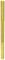 A single, vertical yellow cylinder with a ribbed lower section that serves as a handle.