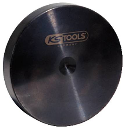 Black, round puller from KS Tools in Germany, primarily used for precise automotive repairs.