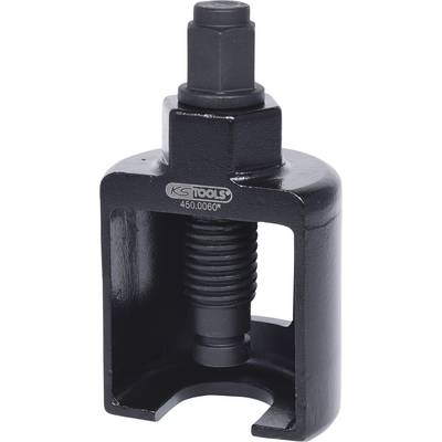 Hydraulic Ball Joint Puller in Black, a robust tool with a screw mechanism, suitable for removing ball joints.<br><br>Translation to British English:<br>Hydraulic Ball Joint Puller in Black, a robust tool with a screw mechanism, designed for removing ball joints.