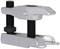Tool: Metal ball joint puller with two screws, designed for the safe removal of ball joints in vehicle suspensions.