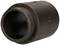 A cylindrical, metallic pipe section fitted with a threaded surface on its outer side.