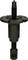 Metallic puller with a long screw and wide thread, topped with a tapered point. Tool for removing bearings.