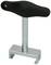 A trapezoidal tension key with a black T-handle and silver metal body. Used for securing accessory parts.