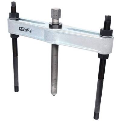 Three-bolt metal puller, used for removing components such as bearings or gears from a shaft.