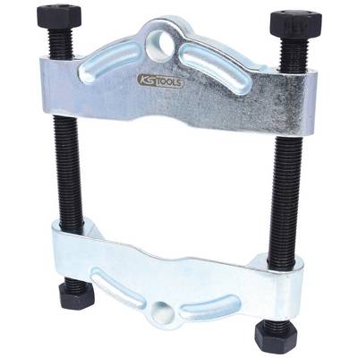Metal two-arm puller with screws for removing stuck parts in machinery; 'KS Tools' brand visible.
