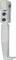 Metal gripper with two screws, used for lifting or holding objects against a light background.