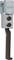 A silver battery terminal puller with two screws and a black handle, suitable for removing battery terminals.