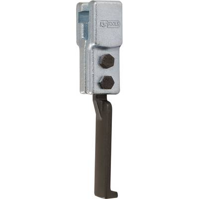 An adjustable puller with a silver housing and two black screws. Ideal for removing bearings or pulleys.