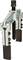 Metal puller tool with a screw mechanism and two arms for removing bearings or gears.