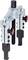 Two-legged metal puller with adjustable hooks and screw, used for removing gears or bearings.