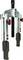 Two-armed puller with a screw, designed for removing tightly fitted components from machinery or vehicles.
