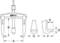 A technical diagram of a mechanical puller by KS Tools with dimensions A through G describing the dimensions and components.