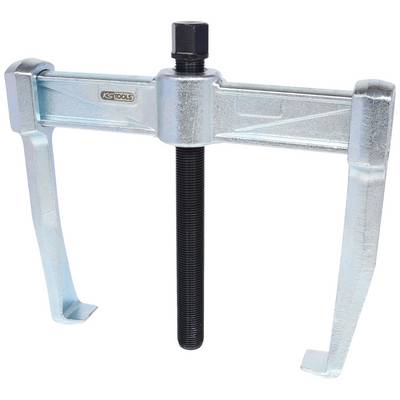 A two-arm puller with a central screw for removing tightly fitted parts, such as bearings or gears.
