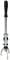 Tool with a black handle, long metal rod and three gripping arms at the bottom, used for removing objects.<br><br>Translated to British English:<br><br>Pliers with a black handle, long metal shaft and three gripping arms at the base, used for extracting items.