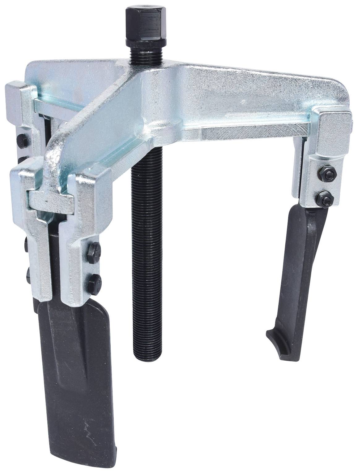 Two-legged metal puller, primarily used for removing bearings or bushes in machinery and vehicles.