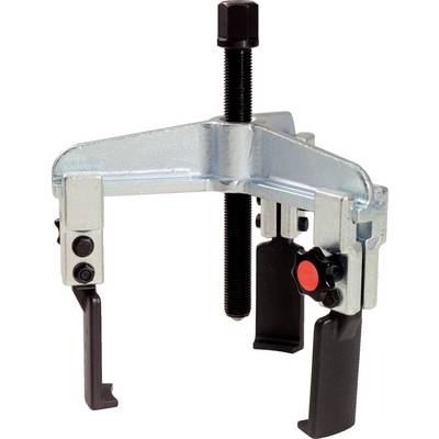 A three-legged puller with a central screw mechanism, suitable for removing bearings, gears or pulleys.
