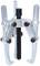 Metallic three-arm puller with a central screw. Used for removing bearings or gears.