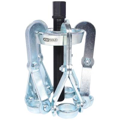 A three-armed mechanical puller made of metal, used for removing gears or bearings from shafts in machinery.